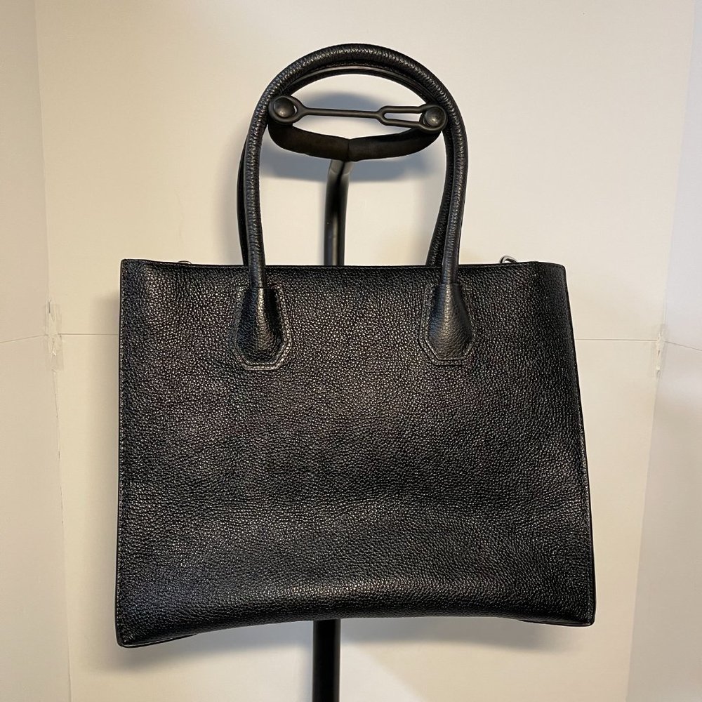 Michael Kors Black Pebbled Mercer Satchel, Medium, NWOT - Picture 2 of 6